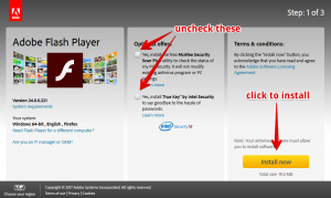 Installing Flash Player